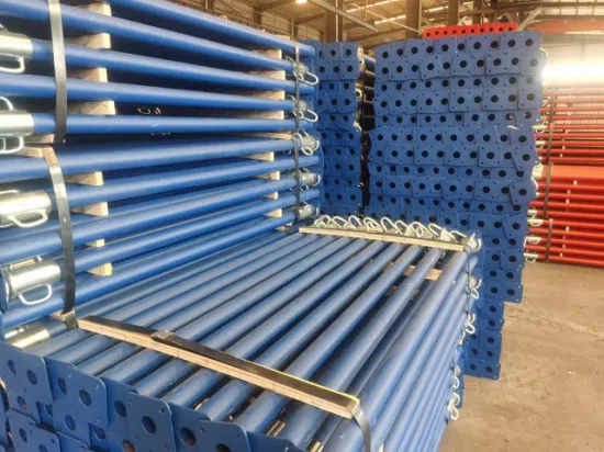 Material de construcción/ Andamios de construcción apuntalamiento Soporte ajustable de acero de poca potencia España/Italia tipo Q235 Material Jack Post